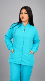 Cardigan de mujer color celeste