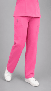 Pantalón Médico Cargo Rosado Premium para Mujer