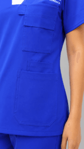 Uniforme Médico Azul Rey Premium con Bolsillos Multifuncionales
