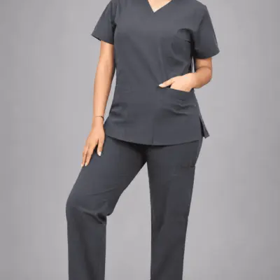 Uniforme Médico Gris Grafito Premium para Mujer